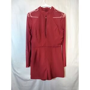 Charlotte Russe Burgundy Romper